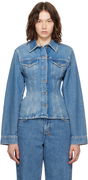 Cinched Crop Tru Vintage Denim Jacket