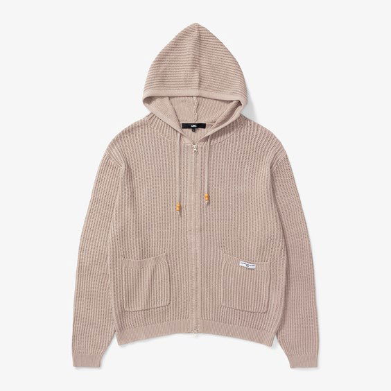 Суитчър LMC Knit Zip-up Hoodie Бежово | 0LM22FHZ103DBG, 0