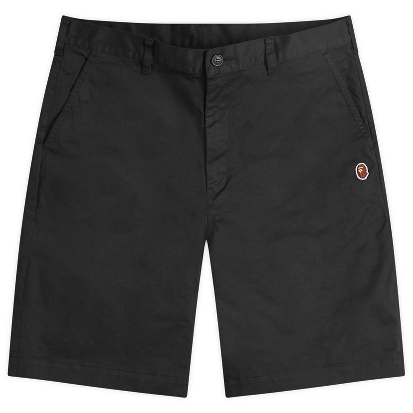 Къси панталони BAPE A Bathing Ape One Point Chino Shorts Черно | 001SPK301003M-BLK