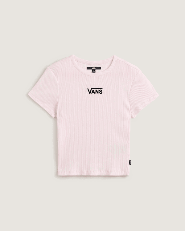 Тениска Vans Cameron Ribbed T-Shirt Розово | VN000RD1O32, 0
