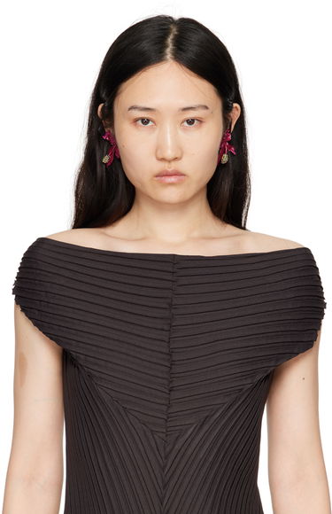 Обеци Marc Jacobs Marc Jacobs 'The Future Floral' Earrings Лилаво | 2S4JER001J07, 2