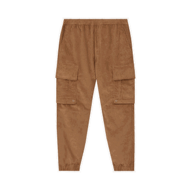 Панталони Burberry Logo Detail Corduroy Cargo Trousers Кафяво | 8055141, 0
