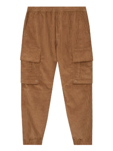 Logo Detail Corduroy Cargo Trousers