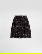 Dolce & Gabbana Carnations-print Chiffon Circle Skirt