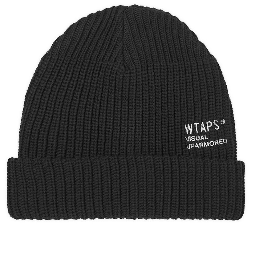 Шапка WTAPS 22 Logo Черно | 241MADT-HT02-BLK