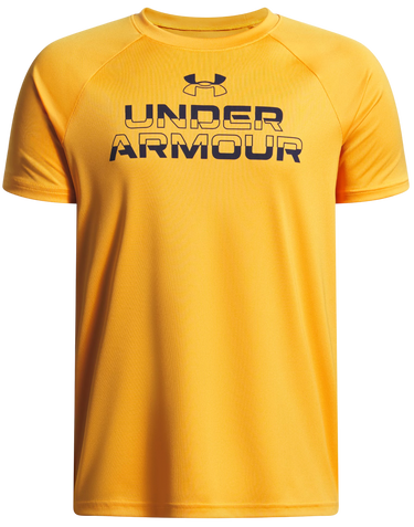 Тениска Under Armour Short Sleeve Tech Split Wordmark T-Shirt Жълто | 1383010-793, 0