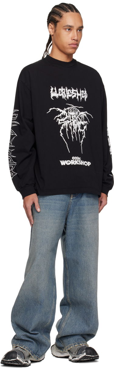 Тениска 032C Workshop Longsleeve T-Shirt Черно | S25-URC-0251-050, 3