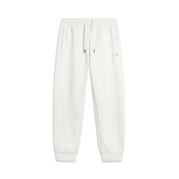 Спортни панталони Li-Ning Way of Wade Embroidered Sweatpants Бежово | AKLU017-2