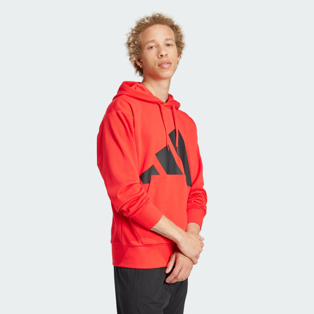 Суитчър adidas Performance Essentials Big Logo French Terry Hoodie Червено | JE8894, 1