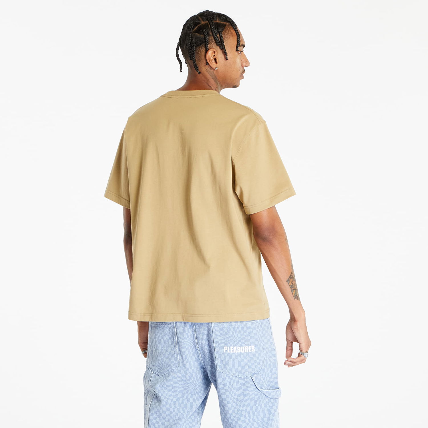 Тениска Pleasures Expand Heavyweight Short Sleeve Tee Brown Кафяво | P23F032 BROWN, 1