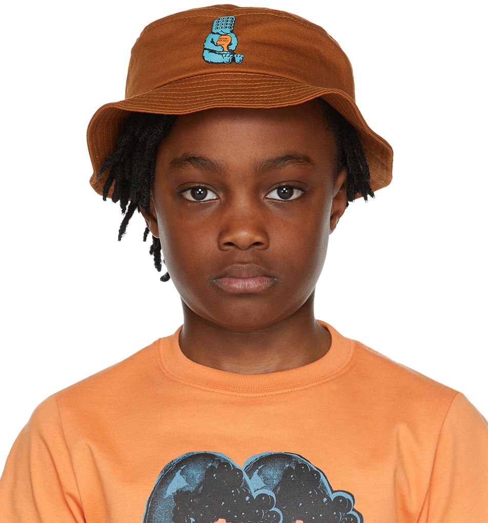 Шапка Brain Dead Brain Dead Bear Brain Bucket Hat Кафяво | BDS21H10002136OR01, 0