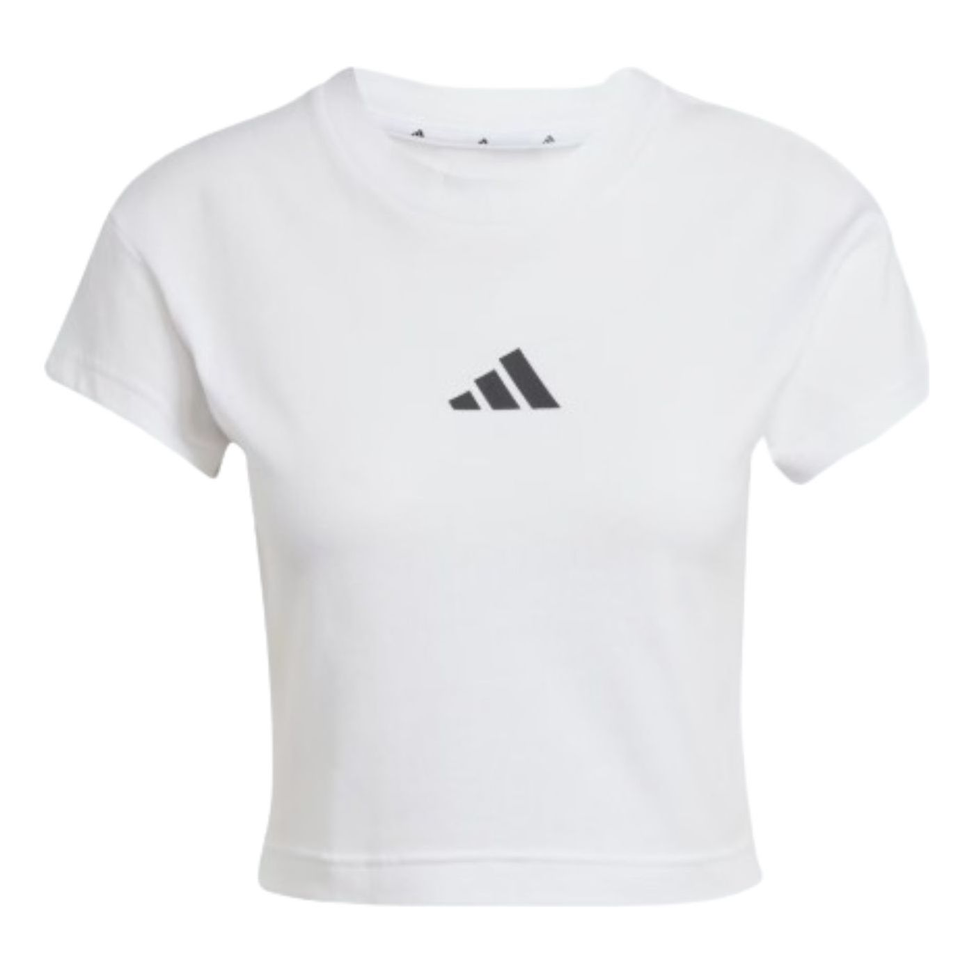 Съкратен топ adidas Originals Future Icons Small Logo Cropped T-Shirt Бяло | JE4001, 0