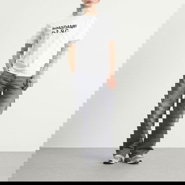 Тениска A.P.C. Madame A.P.C. T-Shirt Бяло | COGYK-M26462-AAB, 4