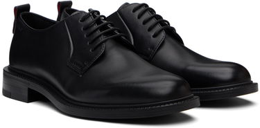 Кецове и обувки BOSS Hugo Logo Detail Leather Derbys Черно | 50552580, 3