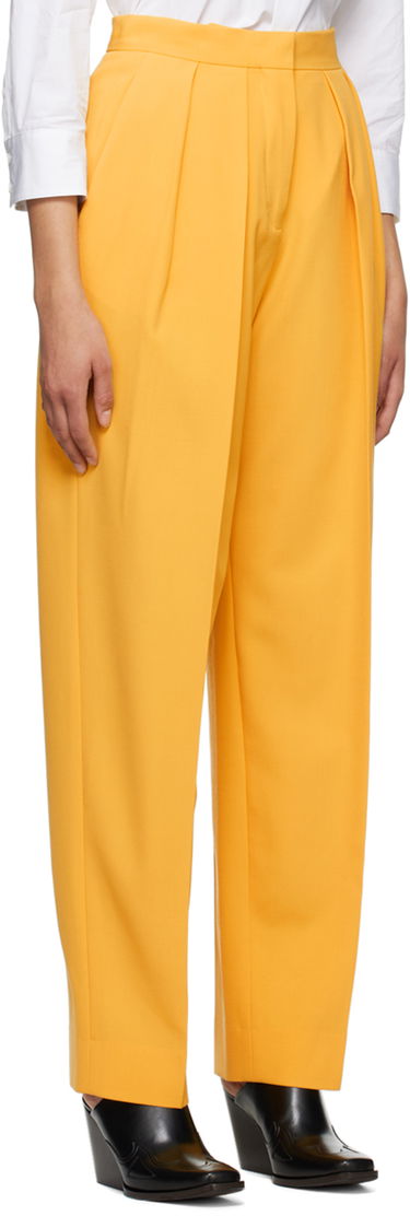 Панталони Stella McCartney Stella McCartney Pleated Trousers Жълто | 6400643AU701, 1