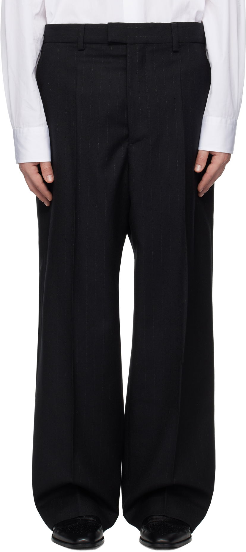 Панталони VETEMENTS Evening Tailored Pants Черно | UA66PA430B1