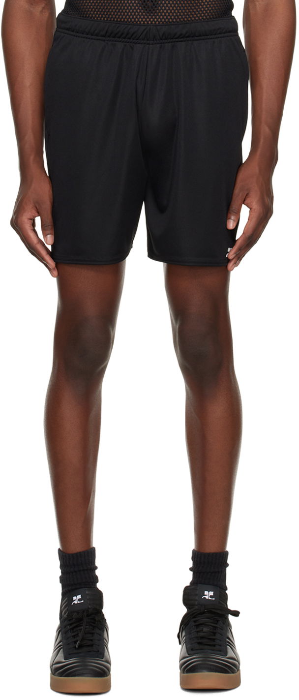 Къси панталони Courrèges Courrèges Football Shorts Черно | 123JSH017JS0045