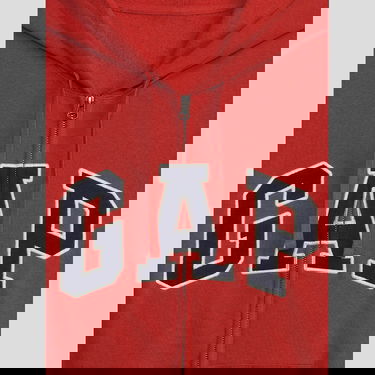 Суитчър GAP Sweatshirt Logo Fullzip Hoodie Red Apple S Червено | 840496-23, 3