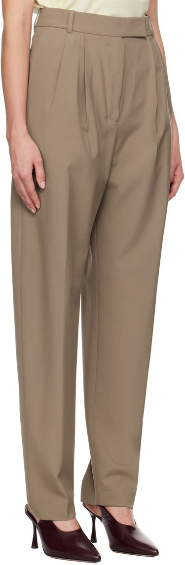 Панталони Róhe Round-Leg Tailored Trousers Кафяво | 414-30-046, 1