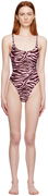 The Attico Zebra One-Piece Swimsuit