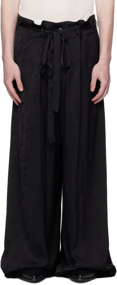 Панталони Ann Demeulemeester Ann Demeulemeester Bruse Wide Lounge Pants Черно | B0012744-FA611-099, 0