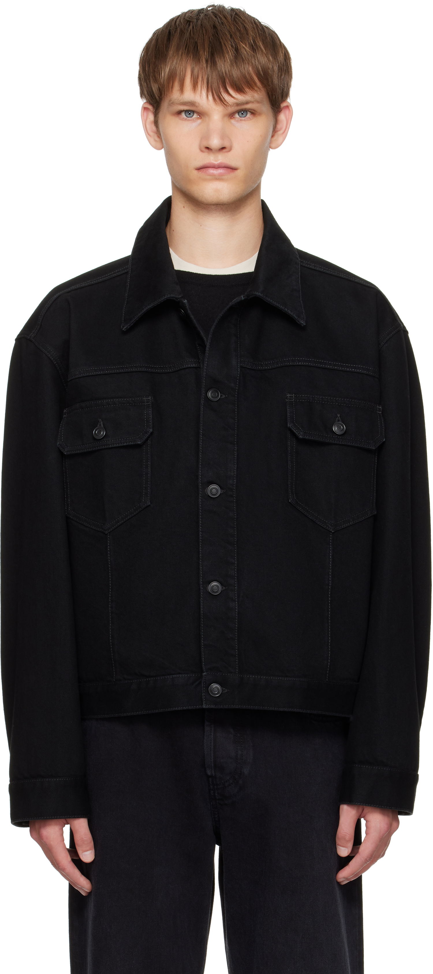 Яке The Row The Row Orson Denim Jacket Черно | 546-W4170, 0