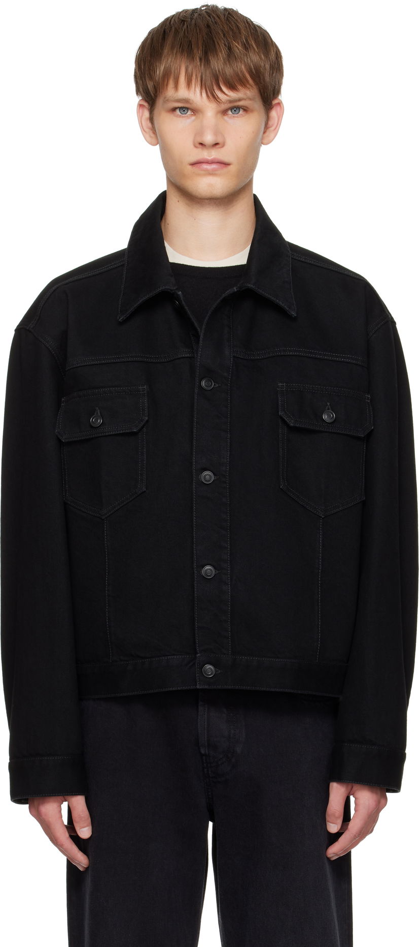 Яке The Row The Row Orson Denim Jacket Черно | 546-W4170