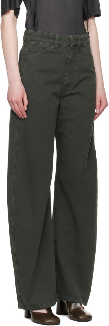 Дънки LEMAIRE Lemaire High Waisted Curved Jeans Зелено | PA1052 LD1039, 1