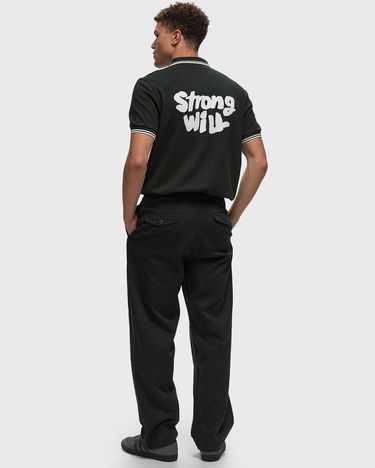 Поло тениска Comme des Garçons Polo Shirt Tipped Back Print Зелено | FN-T502-2, 1