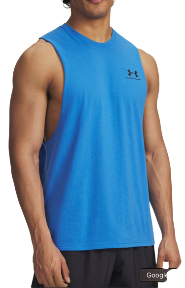 Потник Under Armour Left Chest Cut Off Tank Синьо | 1329286-402, 0