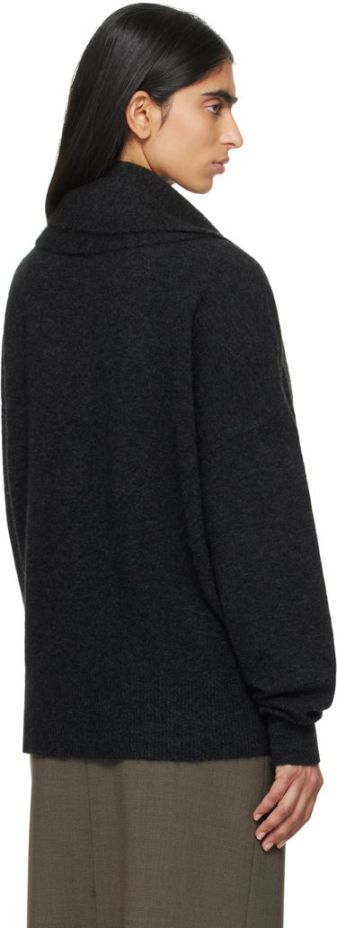 Пуловер TOTEME TOTEME Draped Scarf Knit Sweater Сиво | 244-WRT0368-YA0099, 2