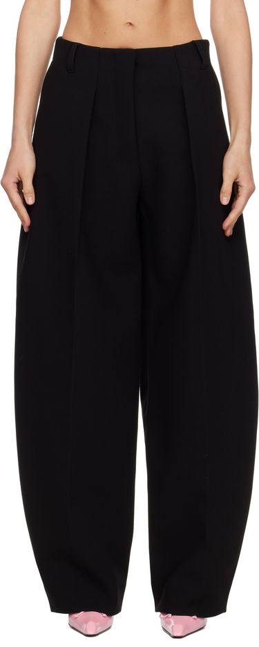 Панталони Jacquemus La Croisière 'The Ovalo' Wide-Leg Pleated Trousers Черно | 24EPAW00079AW00531, 0