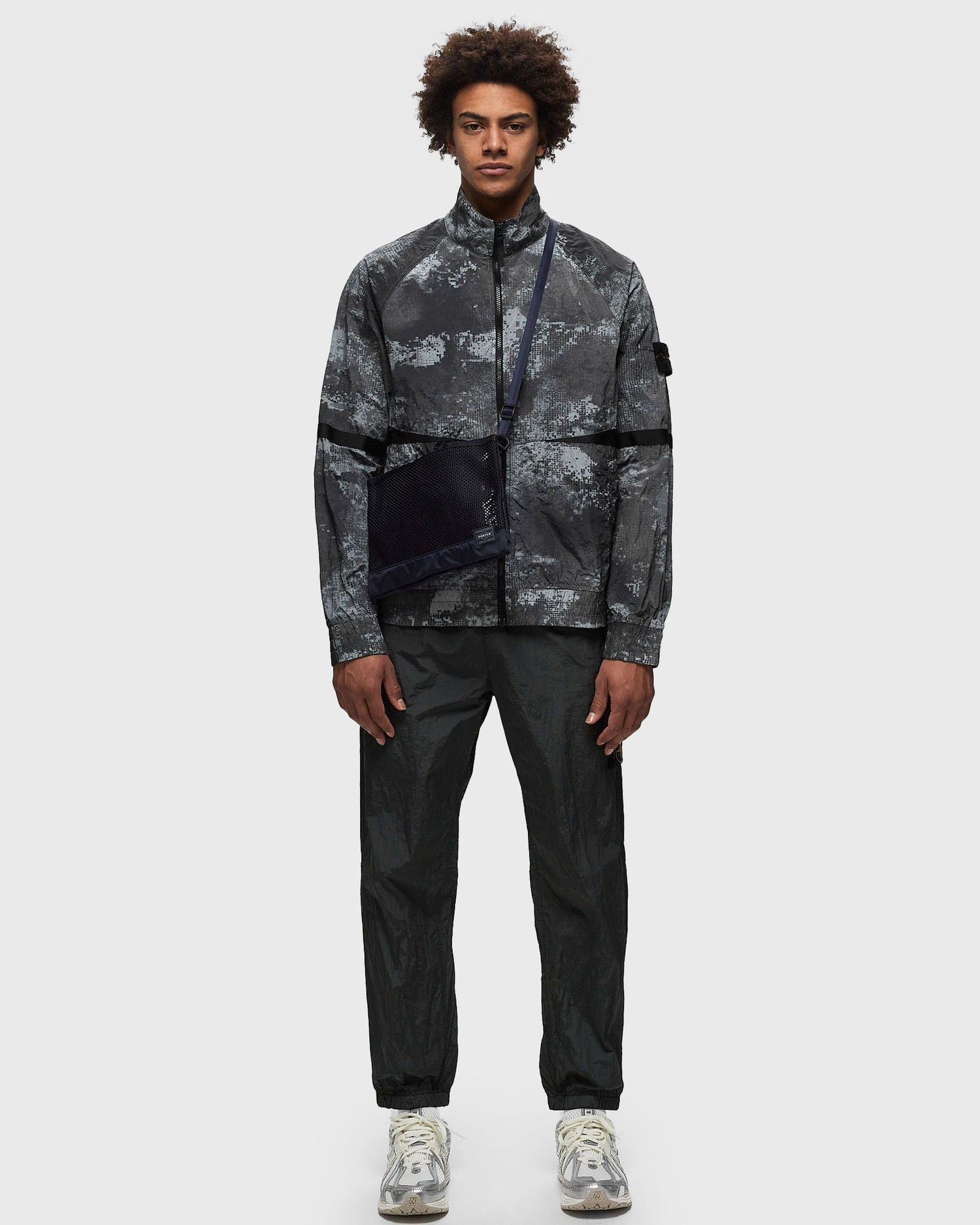Яке Stone Island Dissolving Grid Camo Jacket Сиво | 8015661E1, 1