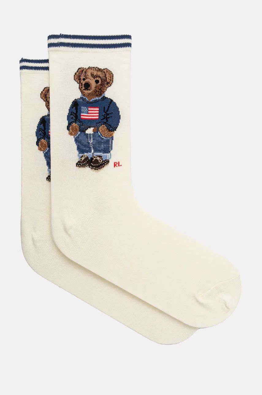 Чорапи Polo by Ralph Lauren Socks with Bear Бежово | 455957939, 0
