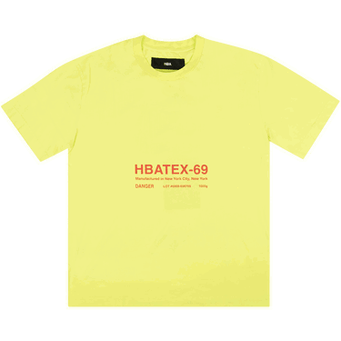 Тениска Hood By Air HBATEX T-Shirt Жълто | 2835 100000103HSST LIME, 0