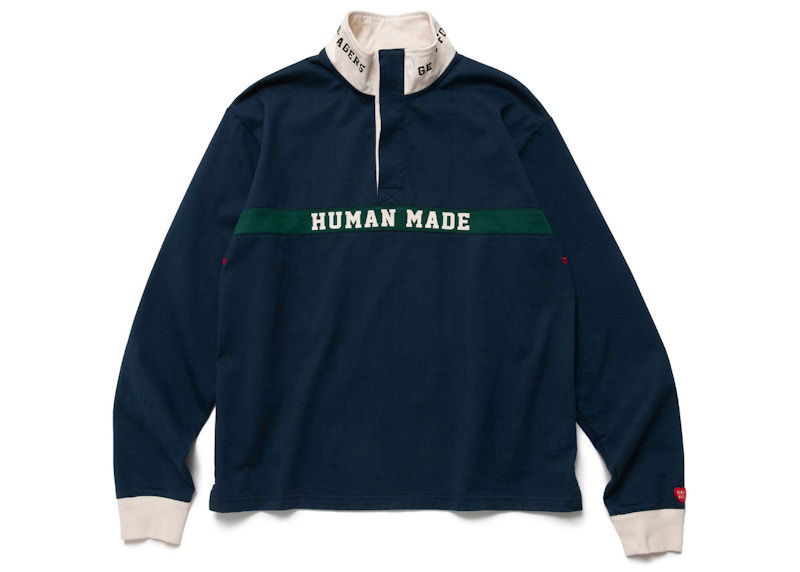 Поло тениска Human Made Rugby Shirt Тъмно синьо | HM24CS012, 0