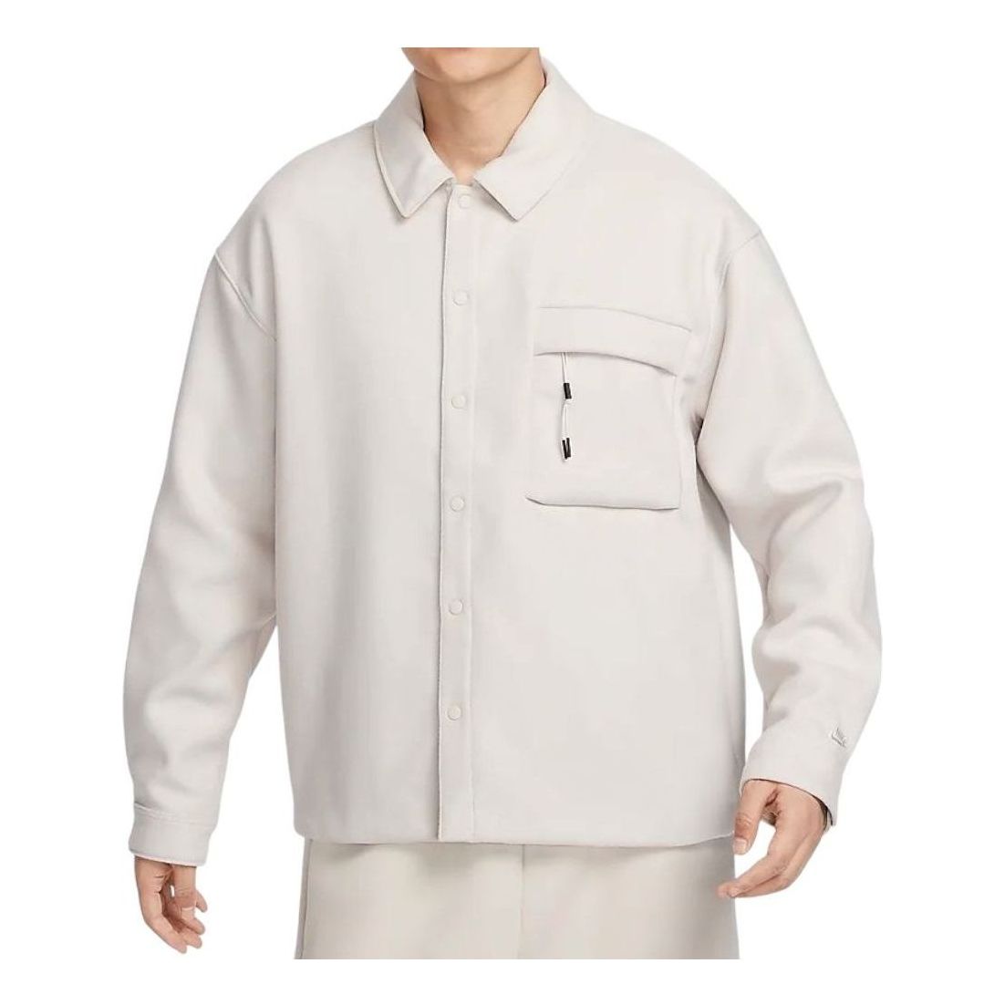 Риза Nike Sportswear Tech Wool Long Sleeve Shirt Бежово | HF0133-104, 0
