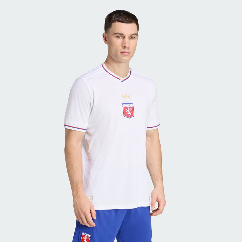 Фланелка adidas Performance Olympique Lyon Anniversary Jersey Бяло | JL9623