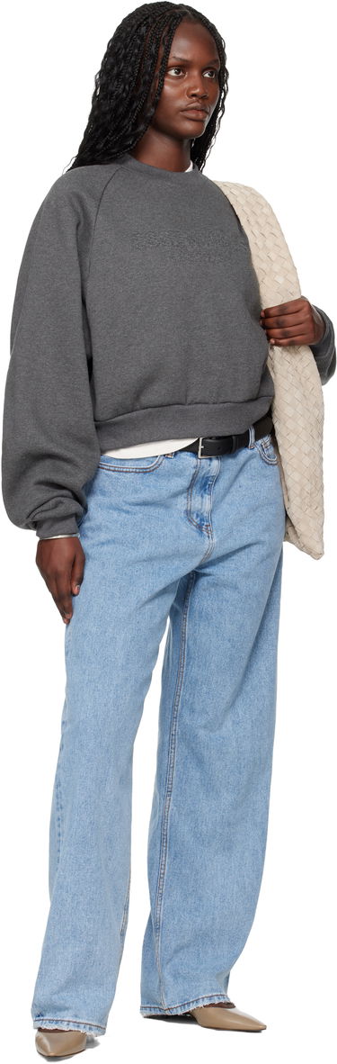 Суитчър Fear of God ESSENTIALS Holiday Embossed 90s Raglan Crewneck Sweatshirt Сиво | 192HO257831FW, 3