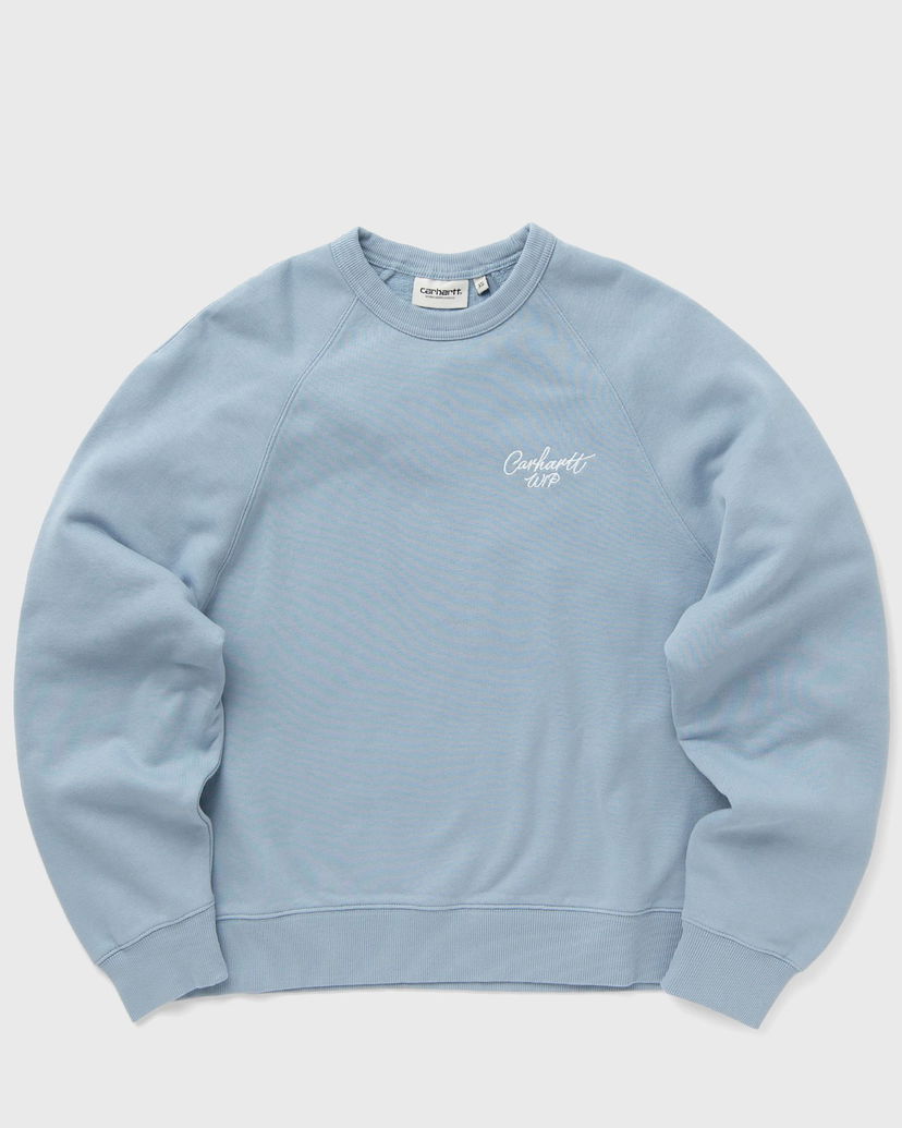 Суитчър Carhartt WIP WMNS Signature Sweat women Sweatshirts blue in size:L Синьо | I034030-2DQ.XX