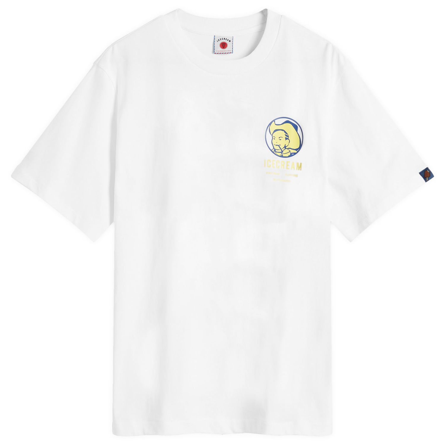Тениска BBC IceCream ICECREAM Cowboy Graphic T-Shirt, Size Large Бяло | IC25144-WHT, 0