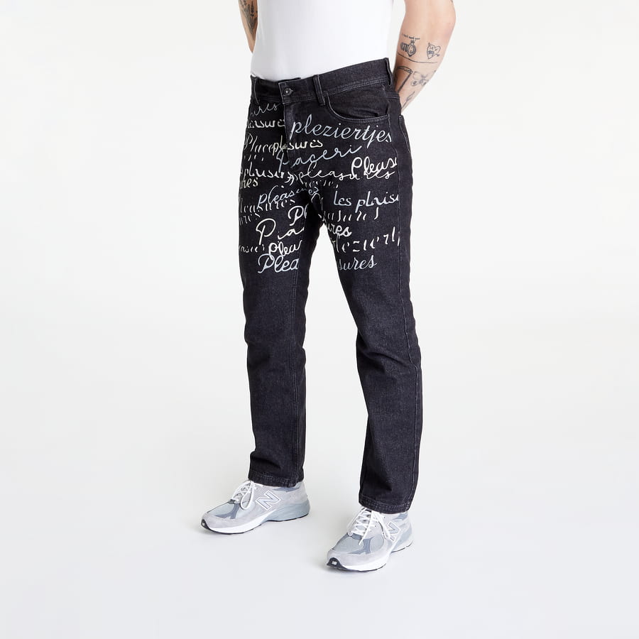 Дънки Pleasures Shatter Denim Pant Черно | P22F023 BLACK, 0