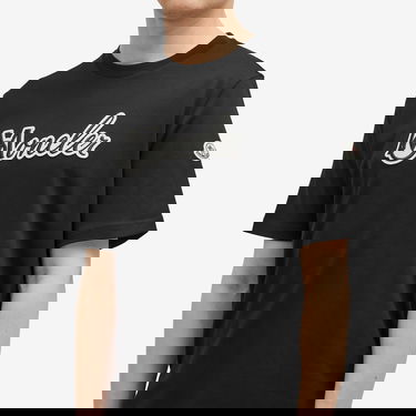 Тениска Moncler Cotton Jersey T-Shirt with Logo Patch Черно | 8C000-11-89AJS-999, 5