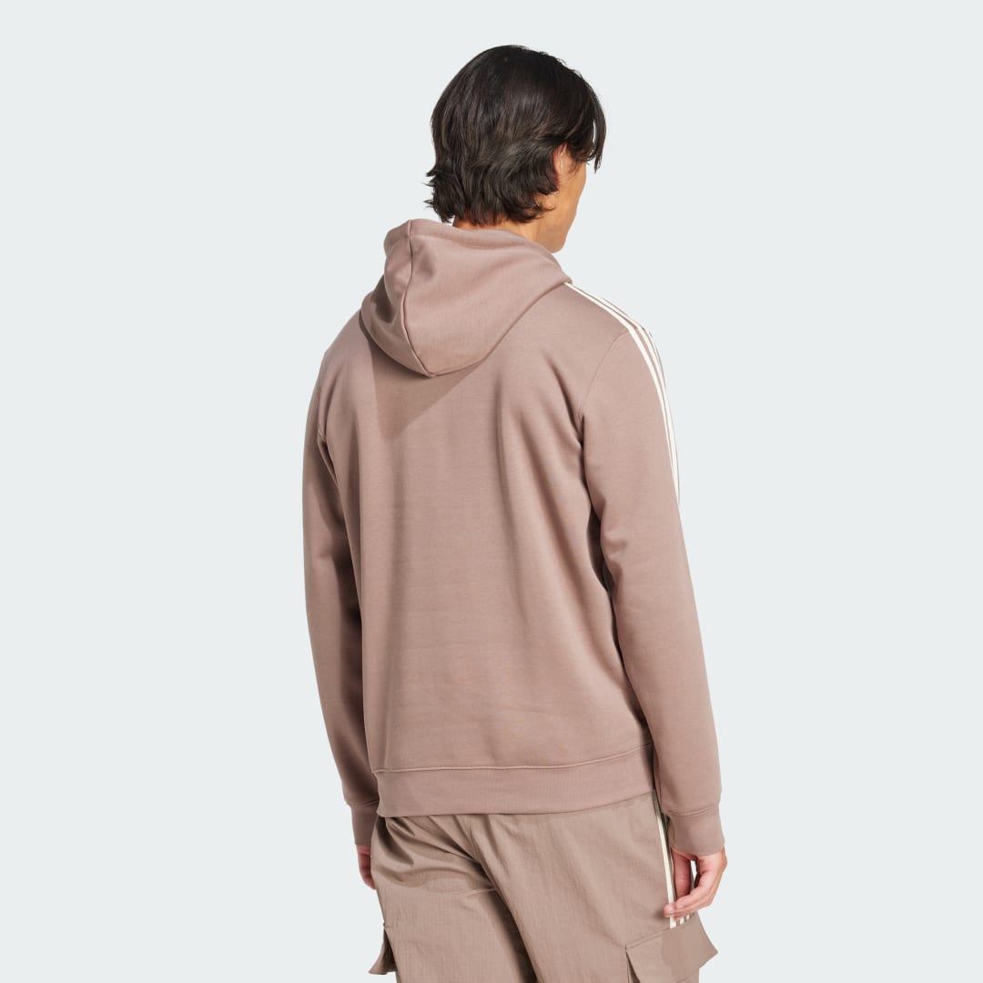 Суитчър adidas Performance Classics 3-Stripes Hoodie Кафяво | JP1000, 1