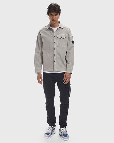 Риза C.P. Company Long Sleeve Corduroy Shirt Сиво | 19CMSH071A006410O-331, 2