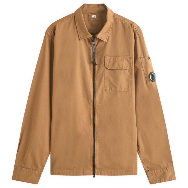 Gabardine Zip Overshirt