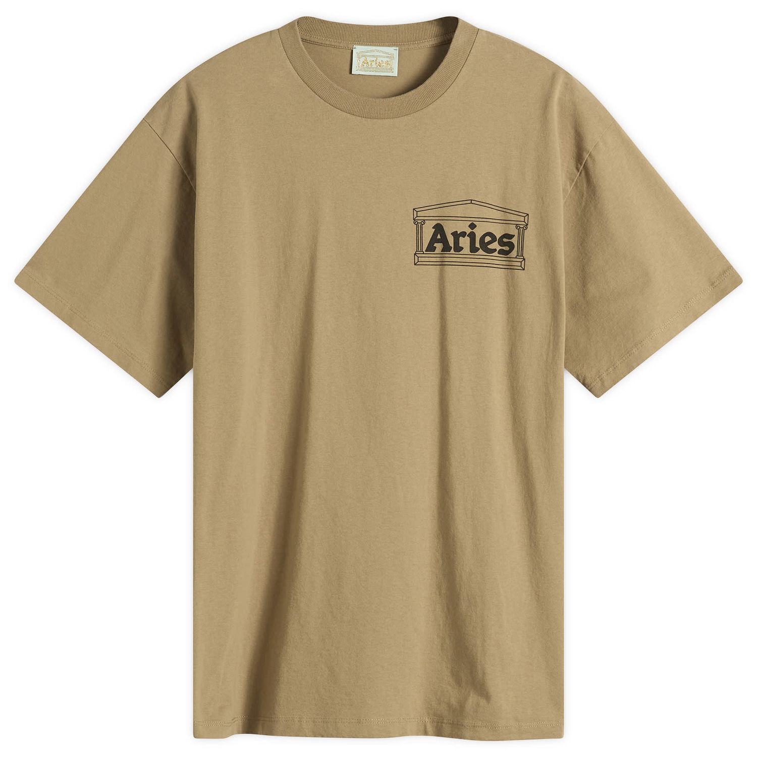 Тениска Aries Aries Temple T-Shirt, Size Large Бежово | AR60000-KHK, 1