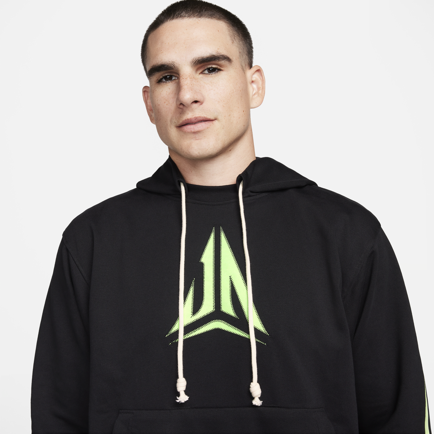 Суитчър Nike Ja Standard Issue Dri-FIT Pullover Basketball Hoodie Черно | FN2987-010, 1