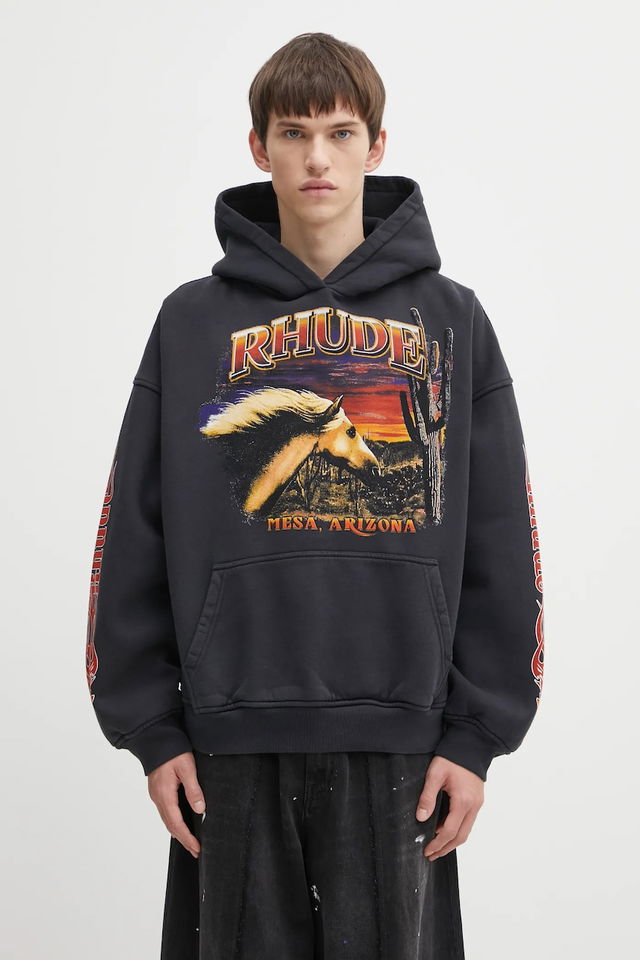 Cotton Graphic Hooded Sweatshirt Mesa Arizona Stallion