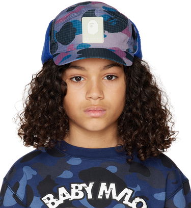 Шапка с козирка BAPE Kids Camo Trapper Hat Лилаво | 001CPI803001K, 0